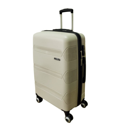 Hotowa Gold PP Valiz 8011 Ekru TSA Kilitli Orta Boy Hotowa Gold PP Valiz 8011 Ekru TSA Kilitli Orta Boy