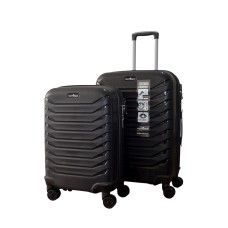 Hotowa Gold PP Valiz 8012 Siyah TSA Kilitli İkili Valiz Seti