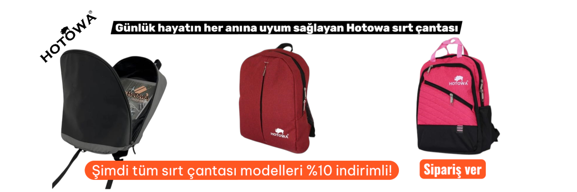 Hotowa sırt çantası %10 indirim
